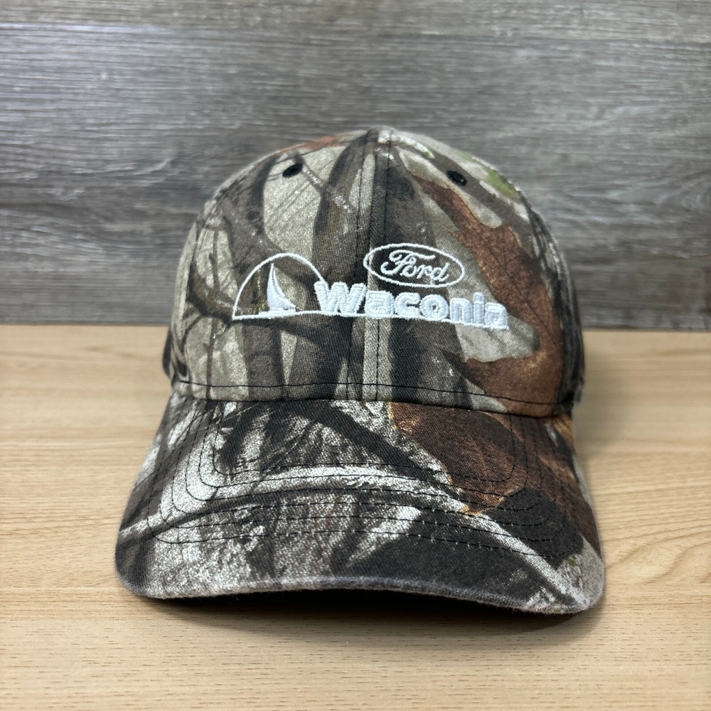 Ford Hat Cap Strap Back Brown Camo Waconia Minnesota Adjustable